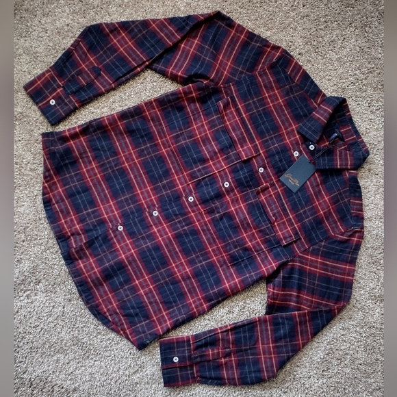 Good Man Brand Long sleeve Button down Flannel NWT - Picture 1 of 10